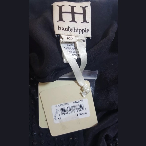 Haute Hippie Beaded Dress Size XS NWT Silk - Picture 8 of 8